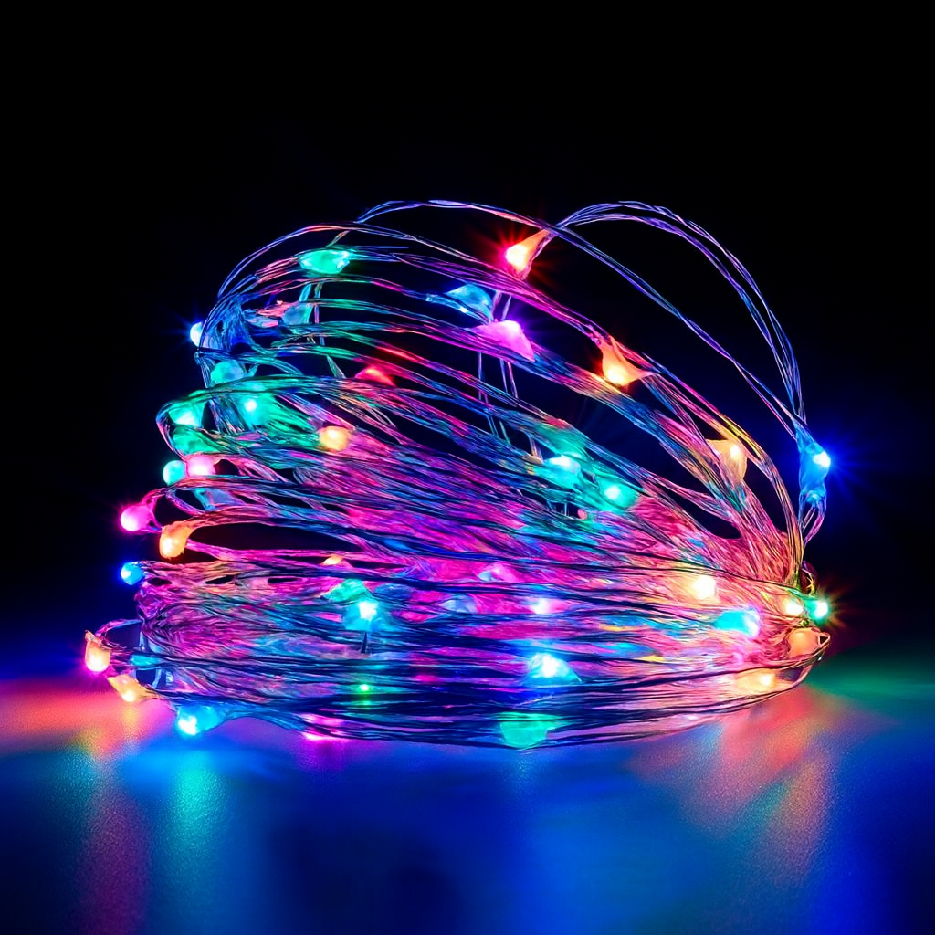 Yılbaşı Çam Ağacı Dekor Seti – LED Işık + Süsler + Kar Spreyi